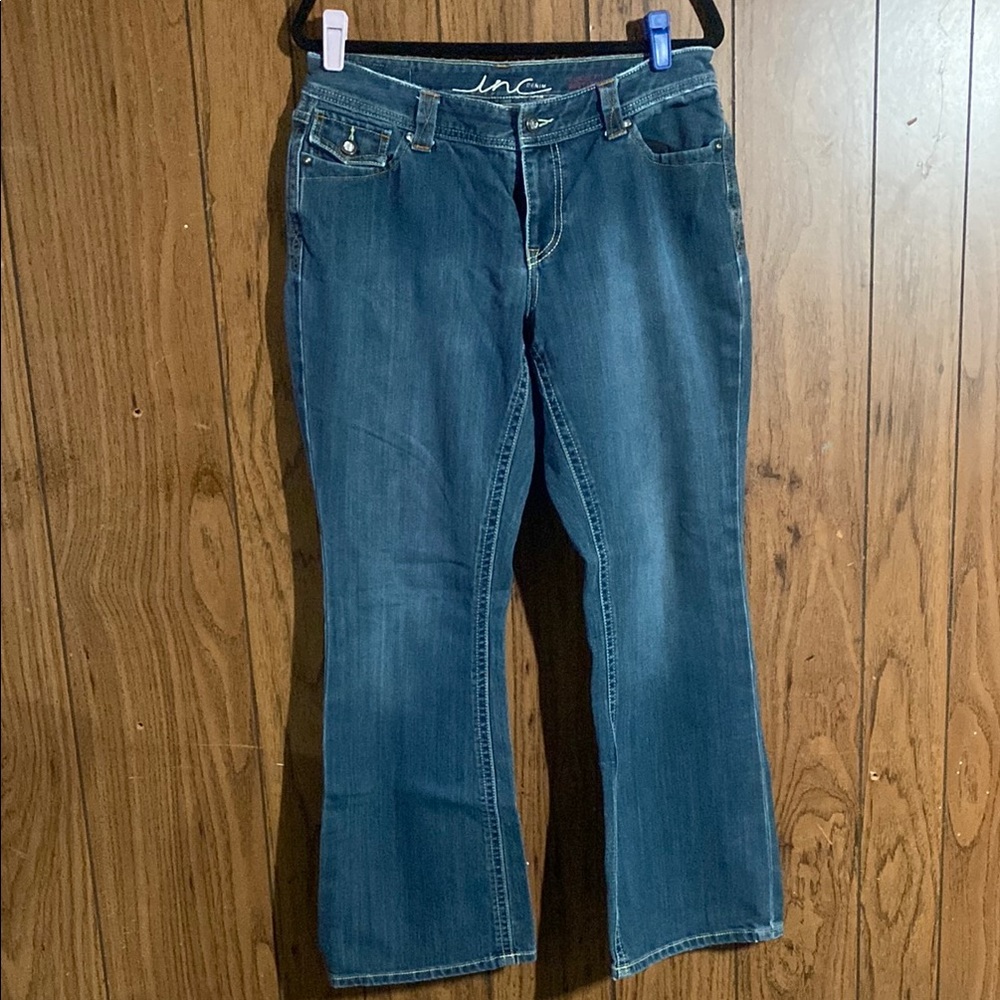 INC International Concepts Blue Boot Cut Jeans
